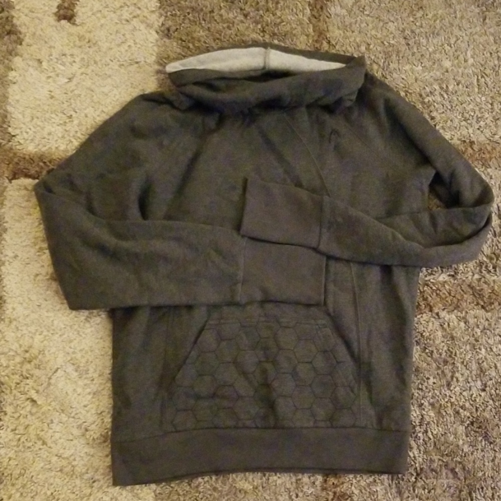 Head Turtle Neck Sports Sweatshirt Front Pocket